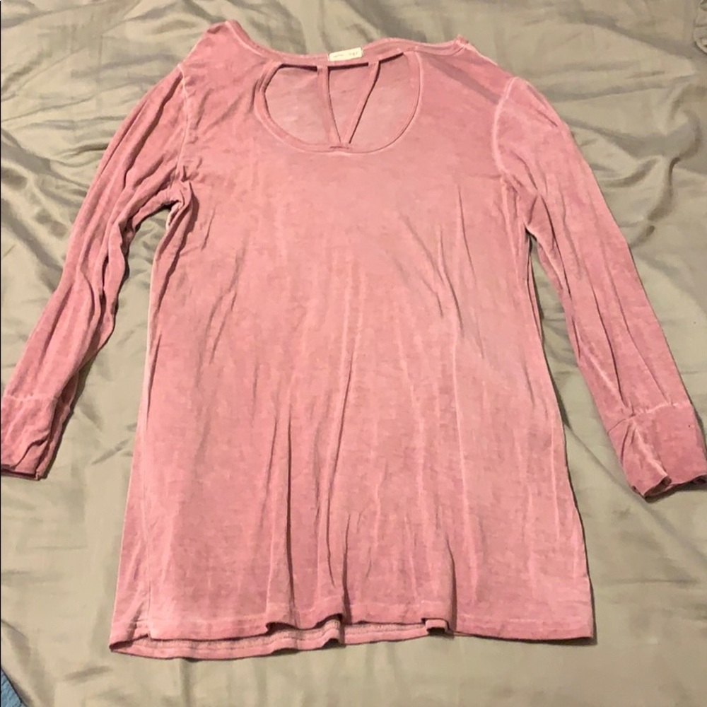 Pink Quarter Sleeve Shirt